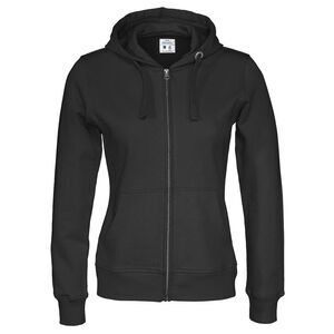 Cottover Womens/Ladies Full Zip Hoodie / Black